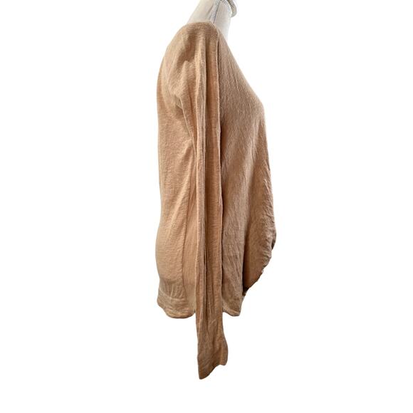 Brochu Walker Linen Blend Twist Hem Long Sleeves Top Small - Picture 5 of 10